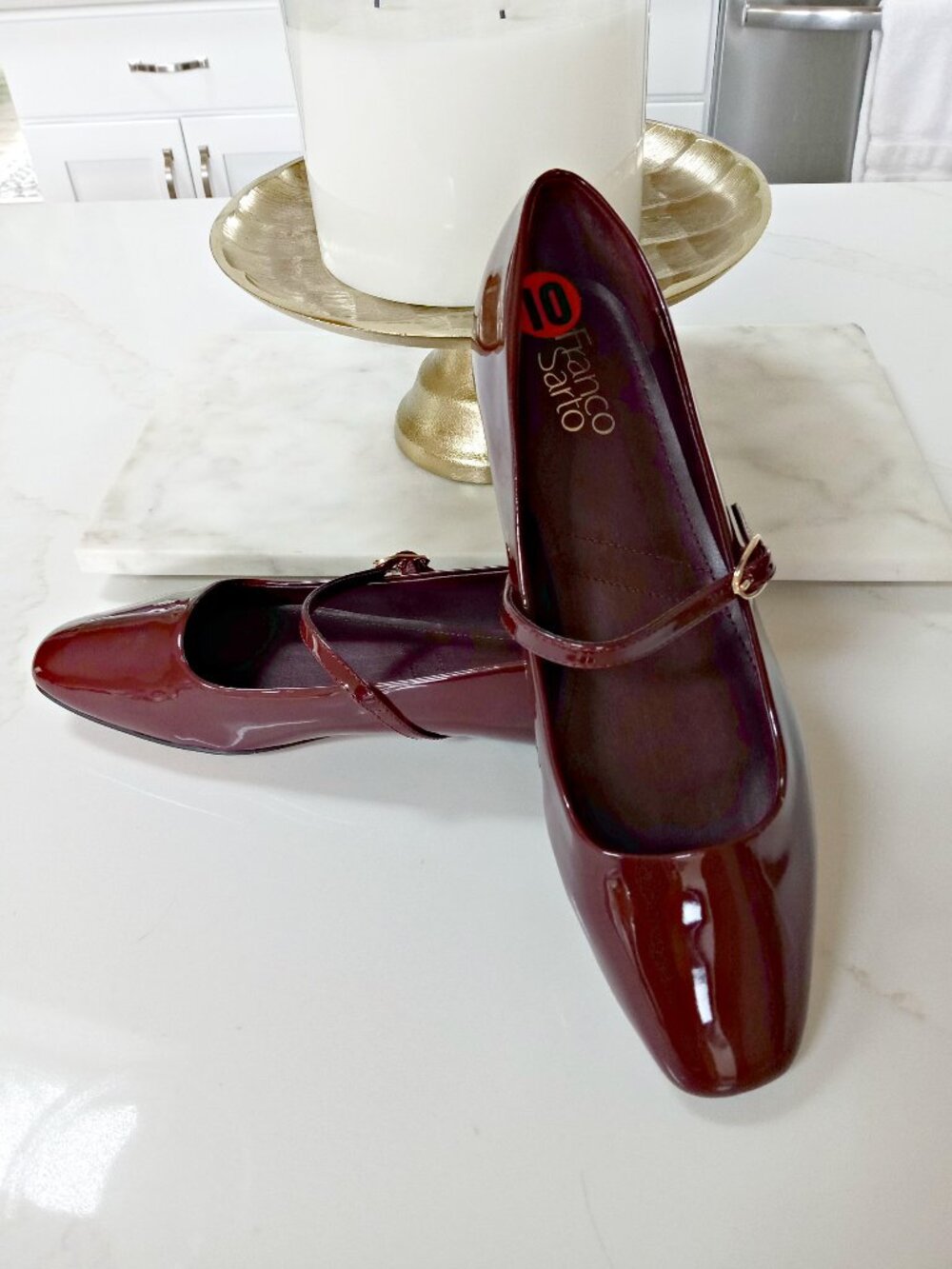 NEW! 125.00 FRANCO SARTO PATENT BALLET FLAT MARY JANE